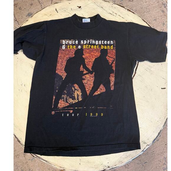 All Sport Other - Vintage Bruce Springsteen & The E Street Band 1999 Tour T-Shirt Size Large Black